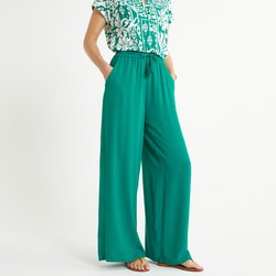 Pantalón crepe ancho