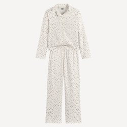 Pijama estampado de punto de algodón