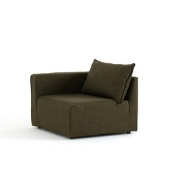 Sillón esquinero modular, tejido texturizado, Vlad