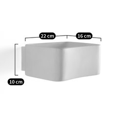 Aplique rectangular de cerámica, Debou