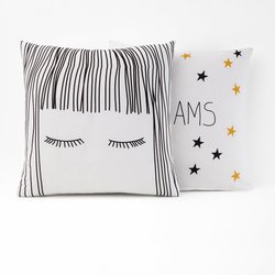 Funda de almohada 100% algodón, Fringe