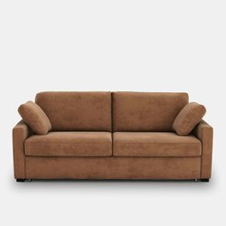 Sofá cama de tejido texturizado, látex, Timor