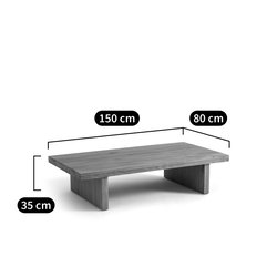 Mesa de centro de roble macizo, an. 150 cm, Vova