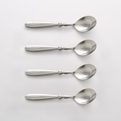 Lote 4 cucharas de café de acero inoxidable, RAKINEN