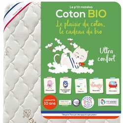 Colchón para bebé de espuma y algodón orgánico