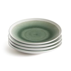 Lote de 4 platos de postre de gres, Liseria