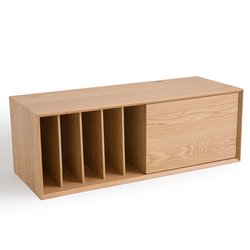 Mueble para vinilos W110 x D42 cm roble, Archivita XL