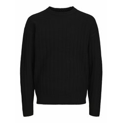 Jersey recto, cuello redondo, canalé inglés