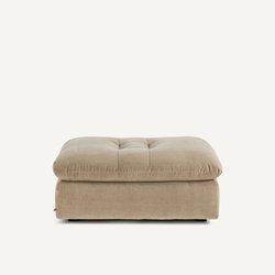 Reposapiés modular de terciopelo lavado a la piedra, GIULIANO
