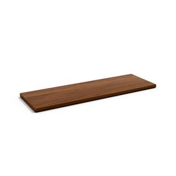Juego de 2 estantes An. 110cm de chapa de nogal, Johanez