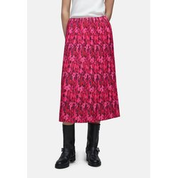Falda evasé estampada de largo medio