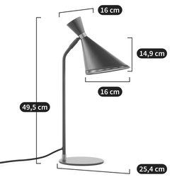 Lámpara de mesa de hierro, Farria