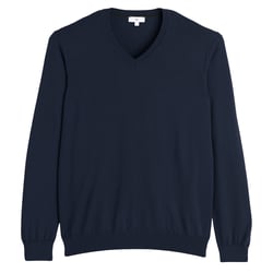 Pull col V en mérinos LA REDOUTE COLLECTIONS image