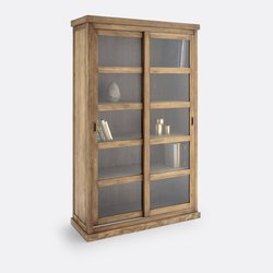 Lunja Sliding Door Double Bookcase LA REDOUTE INTERIEURS image