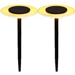 Lot de 2 balises solaires à piquer UFO LUMISKY