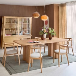 Eettafel, XL, eikenfineer, 8 tot 10 personen, LATTI LA REDOUTE INTERIEURS image