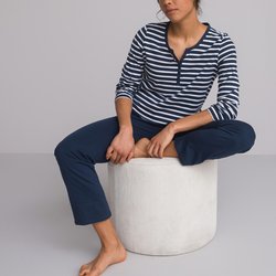 Pyjama aus Baumwoll-Jersey ANNE WEYBURN image