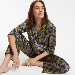 Pyjama en satin imprimé floral LA REDOUTE COLLECTIONS image
