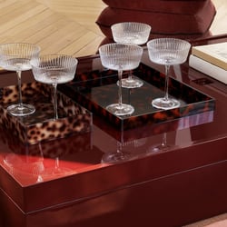 Juego de 6 copas de champán, cristal tallado, ALUR AM.PM image