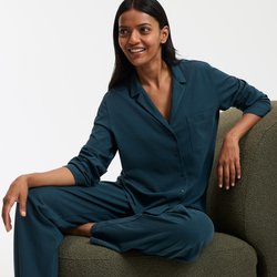 Pigiama a maniche lunghe in jersey di cotone LA REDOUTE COLLECTIONS image