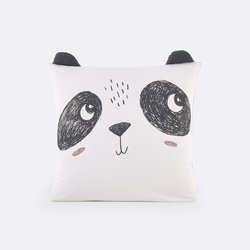 Funda de almohada de algodón, Panda Mania LA REDOUTE INTERIEURS image