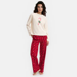 Cotton Jersey Christmas Pyjamas LA REDOUTE COLLECTIONS image