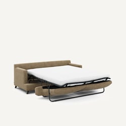 Sofá cama de 3 plazas de terciopelo lavado a la piedra, ALWINE AM.PM image