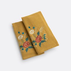 Набор из 2 столовых салфеток из муслина, Chandi JAMINI x LA REDOUTE INTERIEURS image