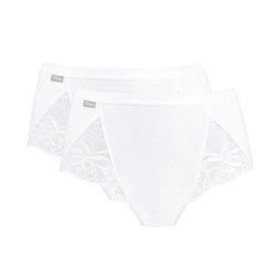 Lot de 2 slips midi en coton et dentelle PLAYTEX image
