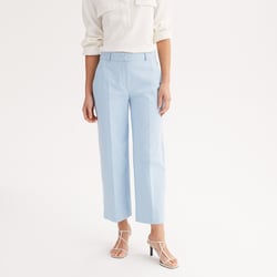 Pantalon droit longueur 7/8ème, coton stretch ANNE WEYBURN image