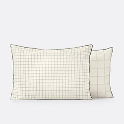 Funda de almohada de algodón lavado Basile LA REDOUTE INTERIEURS image