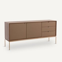 Buffetkast notenhout/leer, Delina AM.PM image