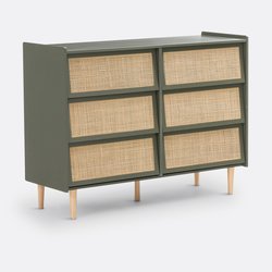 Kommode Taga mit 6 Rattanschubladen LA REDOUTE INTERIEURS image