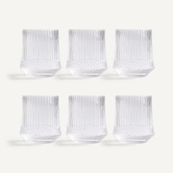 Lot de 6 verres à eau, en verre ciselé, ALUR AM.PM image