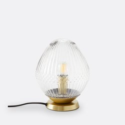 Lampe à poser laiton et verre strié, Ari LA REDOUTE INTERIEURS image