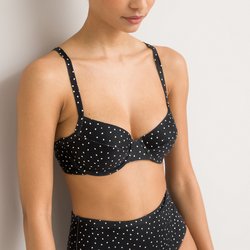 Getupftes Bikini-Oberteil, Full-Cup-Form LA REDOUTE COLLECTIONS image