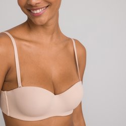 Soutien-gorge bandeau en microfibre-Invisible LA REDOUTE COLLECTIONS image