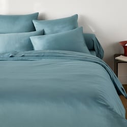 Housse de couette en satin de coton, 153 fils, OPALE LA REDOUTE INTERIEURS image