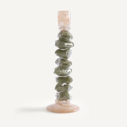Tweekleurig geblazen glazen kandelaar, 35 cm hoog, QIMERA AM.PM image
