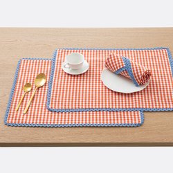 2er-Pack Tischsets Trattoria, Baumwolle/Leinen LA REDOUTE INTERIEURS image