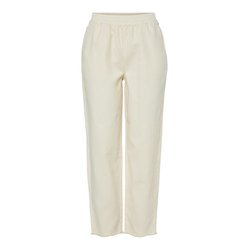 Pantalón recto con flecos, cintura alta PIECES image