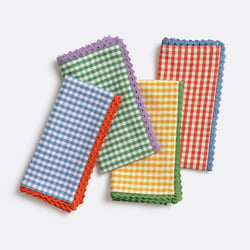 Lot de 4 serviettes de table coton/lin Trattoria LA REDOUTE INTERIEURS image