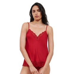 Top de satén Midnight Flowers CHANTELLE image