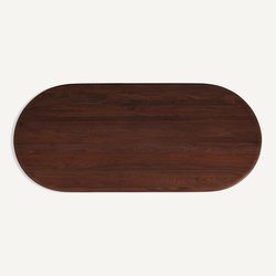 Plateau de table ovale en noyer, longueur 220 cm, OVALO AM.PM image