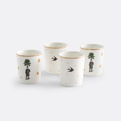Lote de 4 chávenas em porcelana SAM BARON X LA REDOUTE INTERIEURS image