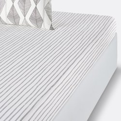 Assane Washed Cotton Fitted Sheet LA REDOUTE INTERIEURS image