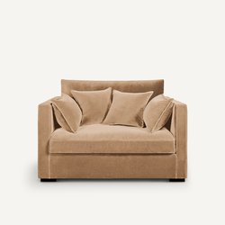 Bank in stonewashed fluweel, 2-zit, Néo Kinkajou AM.PM image