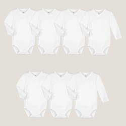 Комплект из 7 однотонных боди LA REDOUTE COLLECTIONS image