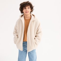 Giacca in sherpa con cappuccio LA REDOUTE COLLECTIONS image
