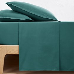 Drap plat uni en percale de coton bio Scenario LA REDOUTE INTERIEURS image